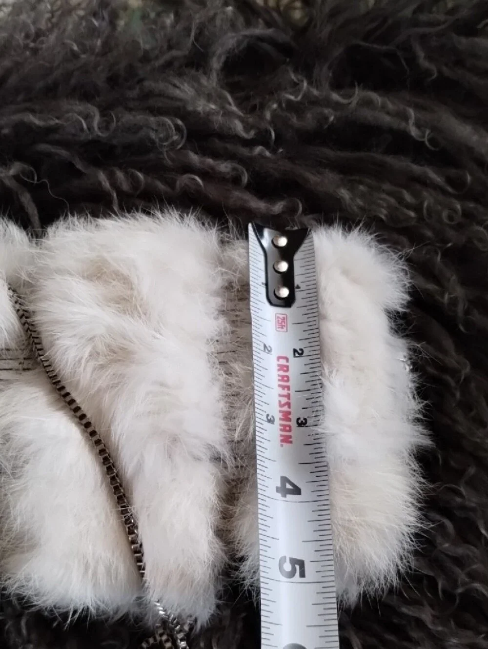 Armani White Fur And Chainmail Evening Bag - Elegant Winter Style